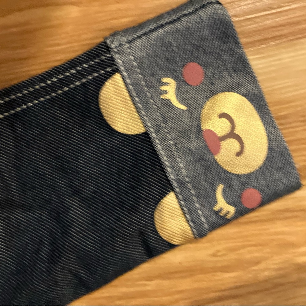 Size 7/8 Kids Blue Jeans leggings  with Bear Design like new. Worn maybe once